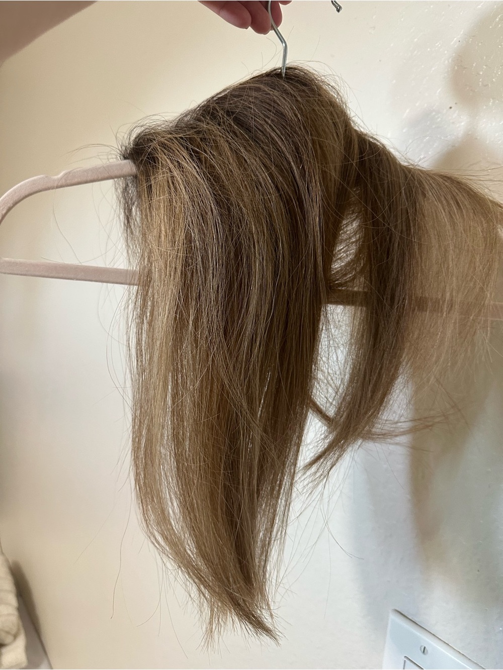 Light Brown Women's Clip-In Hairpiece - Natural Shine - Picture 2 of 4